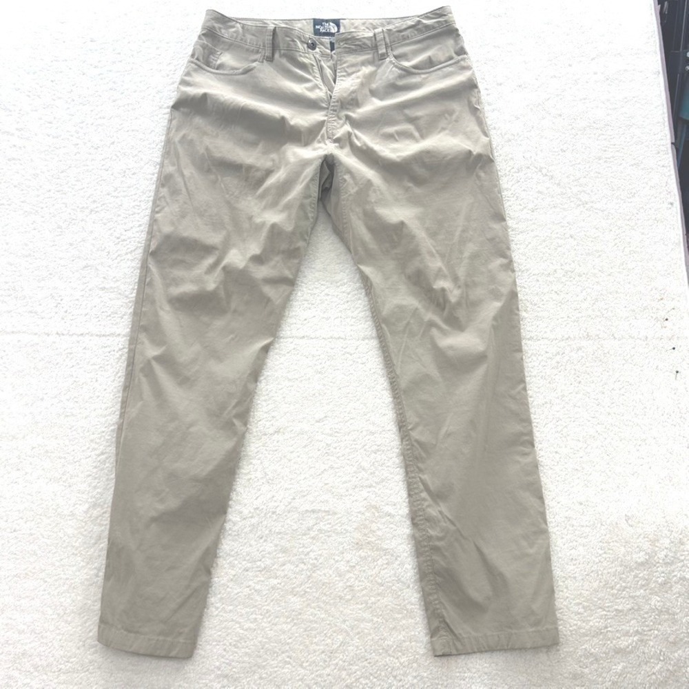 The North Face‎ Mens Chino Pants 34 Khaki Tan Straight Leg Hiking Gorpcore